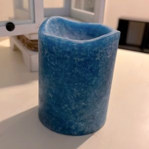 Battery operated blue candles